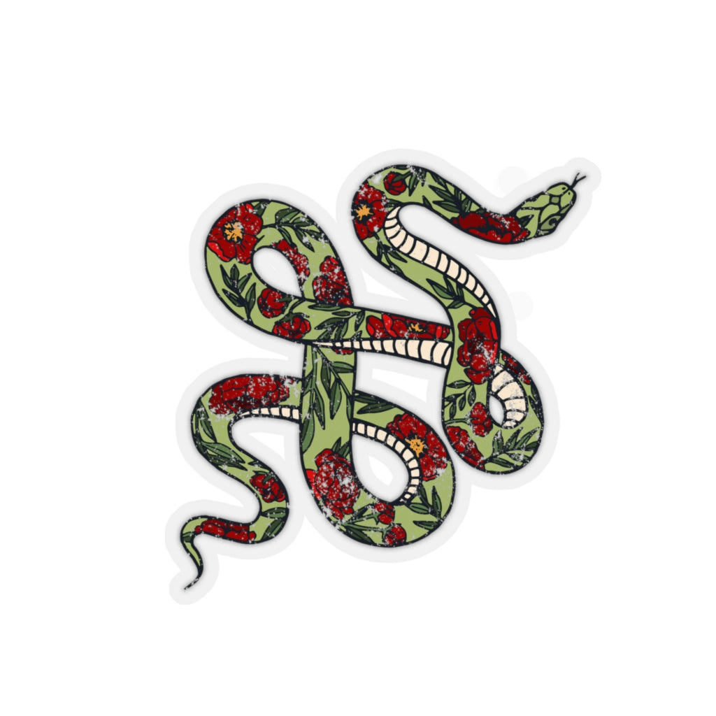 Distressed Tattoo Snake - Kiss-Cut Stickers