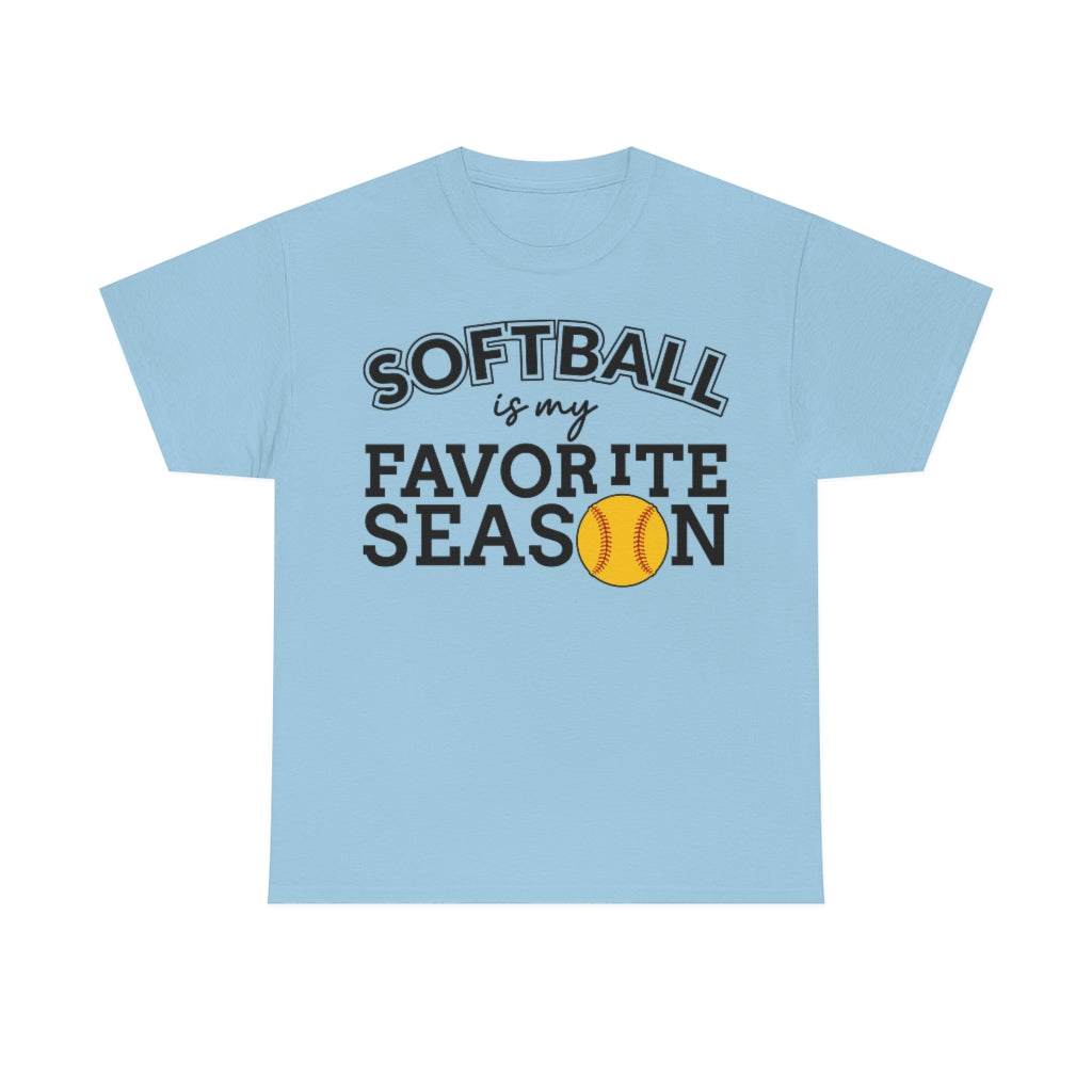 Softball Is My Favorite Season - Unisex Cotton Tee