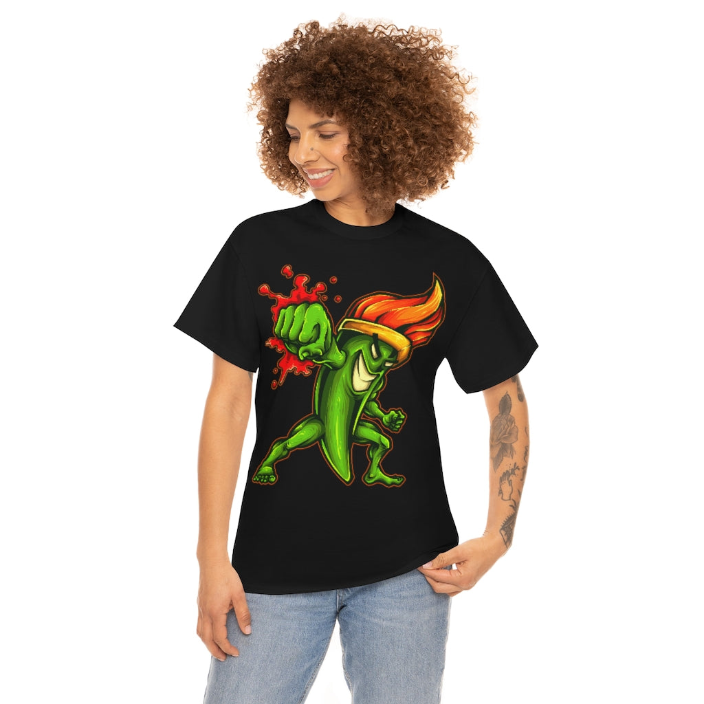 Cartoon Art - Fists of Fury Paintbrush - Unisex Heavy Cotton Tee