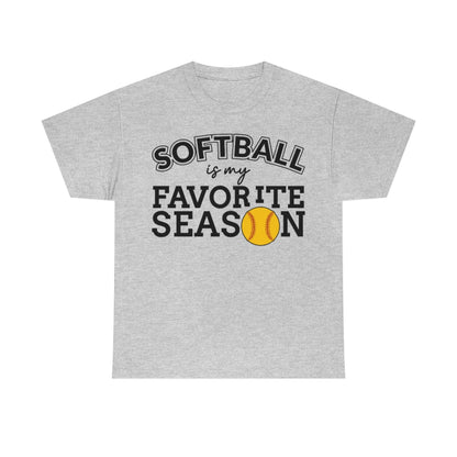 Softball Is My Favorite Season - Unisex Cotton Tee