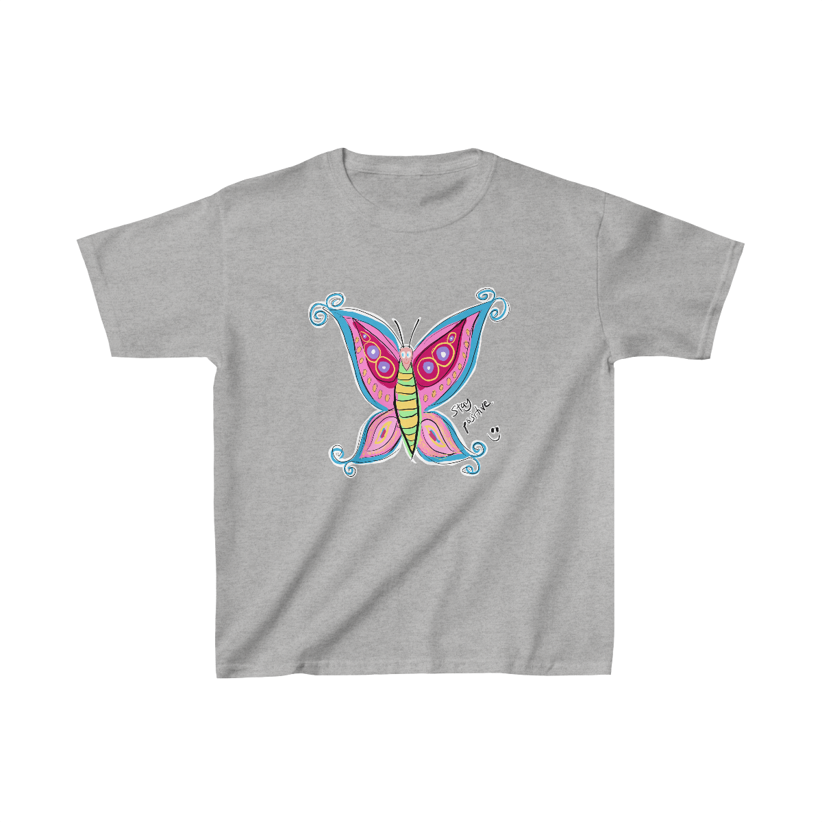 Positive Butterfly - Kids Heavy Cotton™ Tee