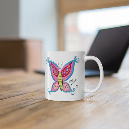 Positive Butterfly - Ceramic Mug 11oz