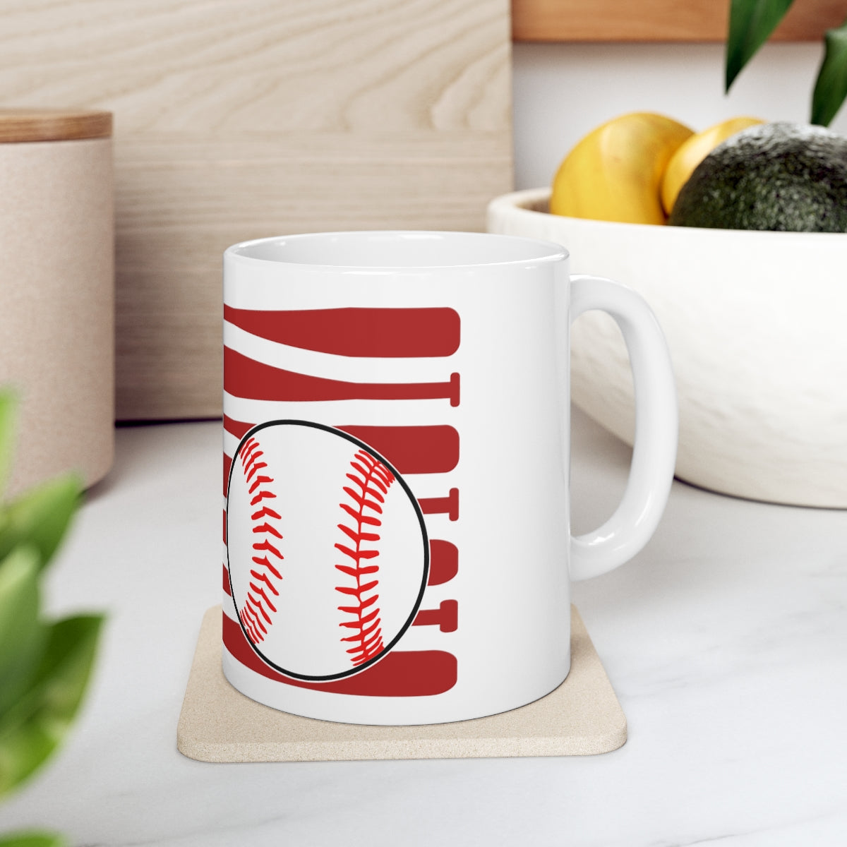 USA Flag Baseball - Ceramic Mug 11oz