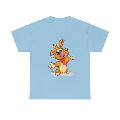 Cartoon Dog - little pupper - Unisex Heavy Cotton Tee