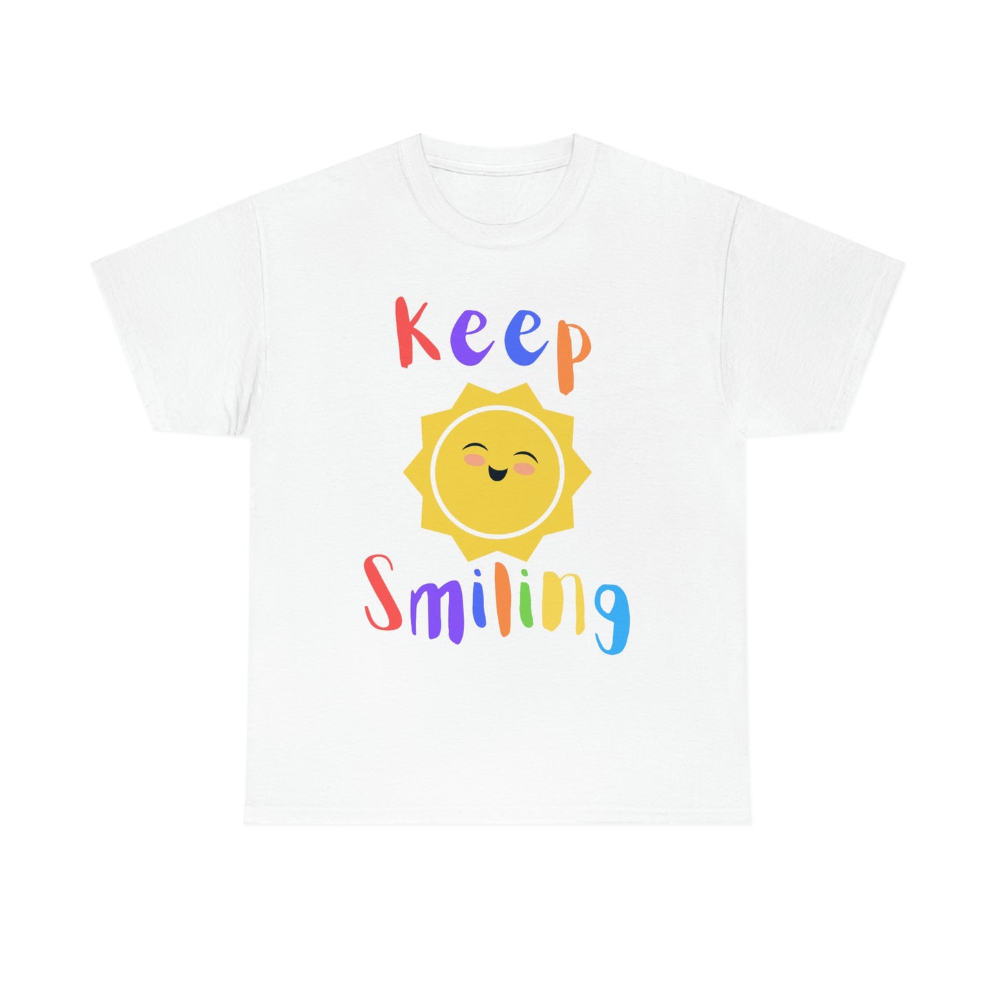 Keep Smiling - Sun - Unisex Heavy Cotton Tee