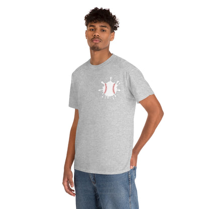 Baseball Splat - Small - Unisex Cotton Tee