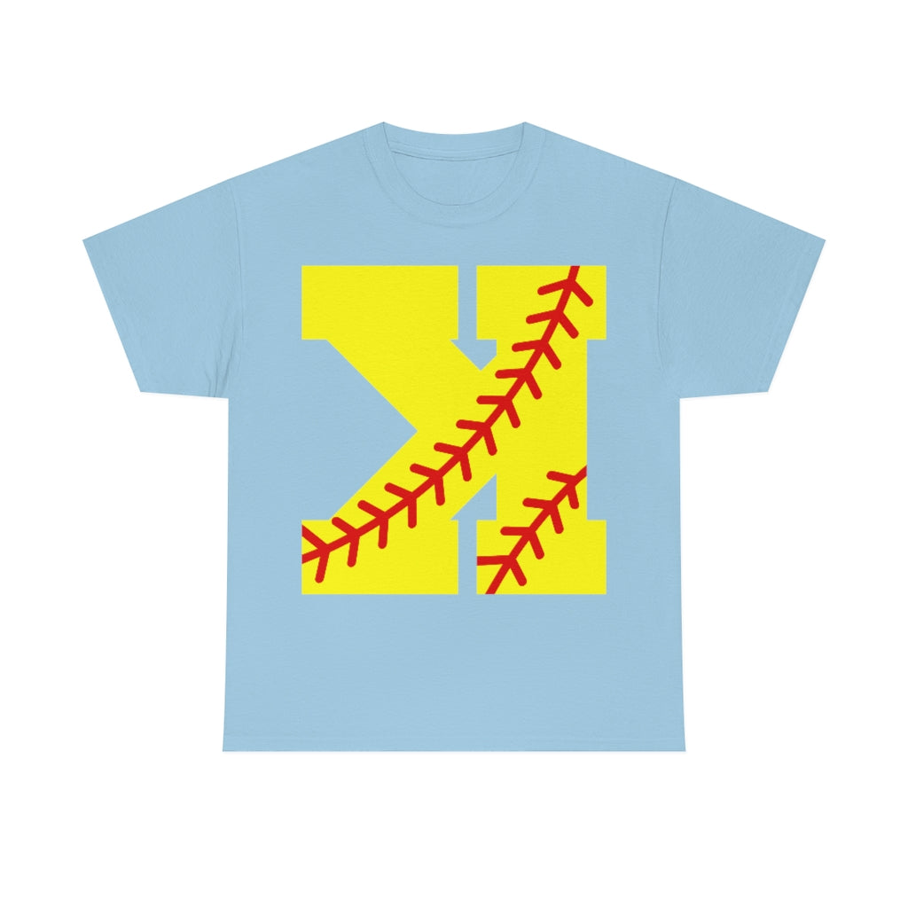 Backwards K - Strikeout - Softball - Unisex Cotton Tee