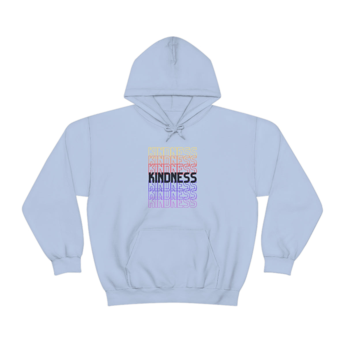 Kindness Repeating Rainbow - Rainbow -Unisex Heavy Blend™ Hooded Sweatshirt