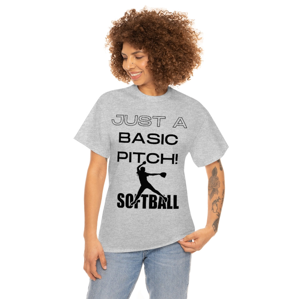 Just A Basic Pitch! - Unisex Cotton Tee