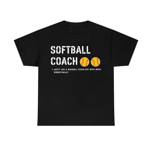 Softball Coach Definition - Unisex Cotton Tee