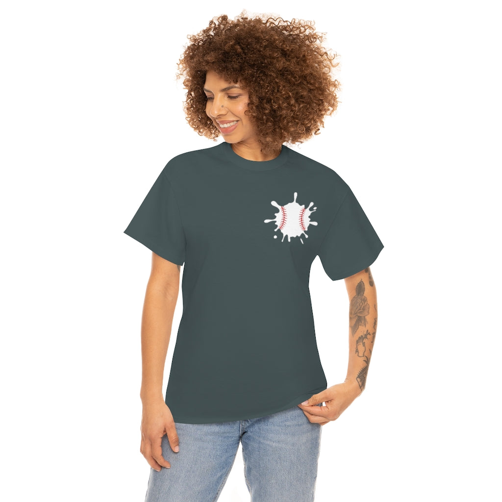 Baseball Splat - Small - Unisex Cotton Tee