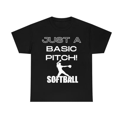 Just A Basic Pitch! - Unisex Cotton Tee