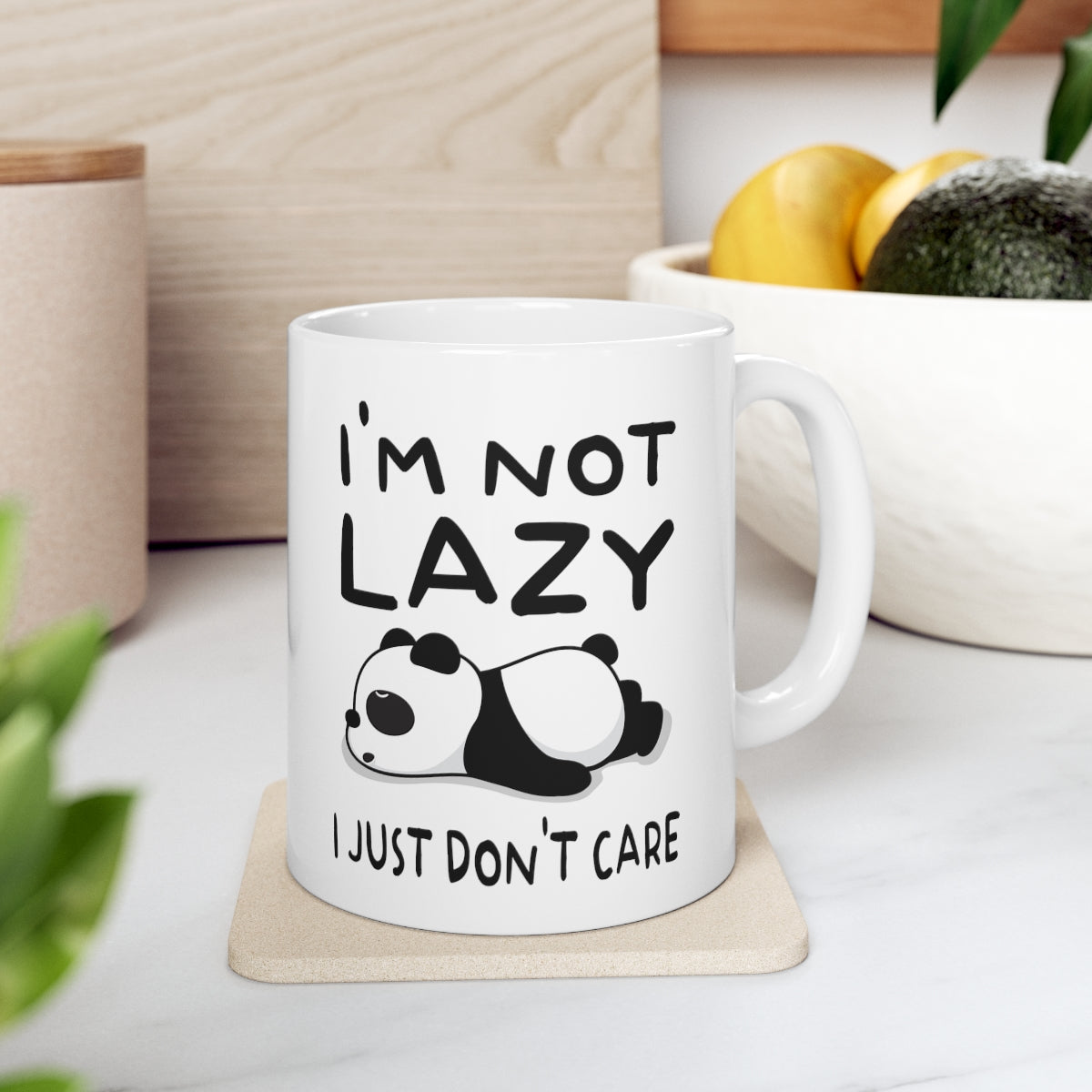 I'm Not Lazy Panda - Ceramic Mug 11oz