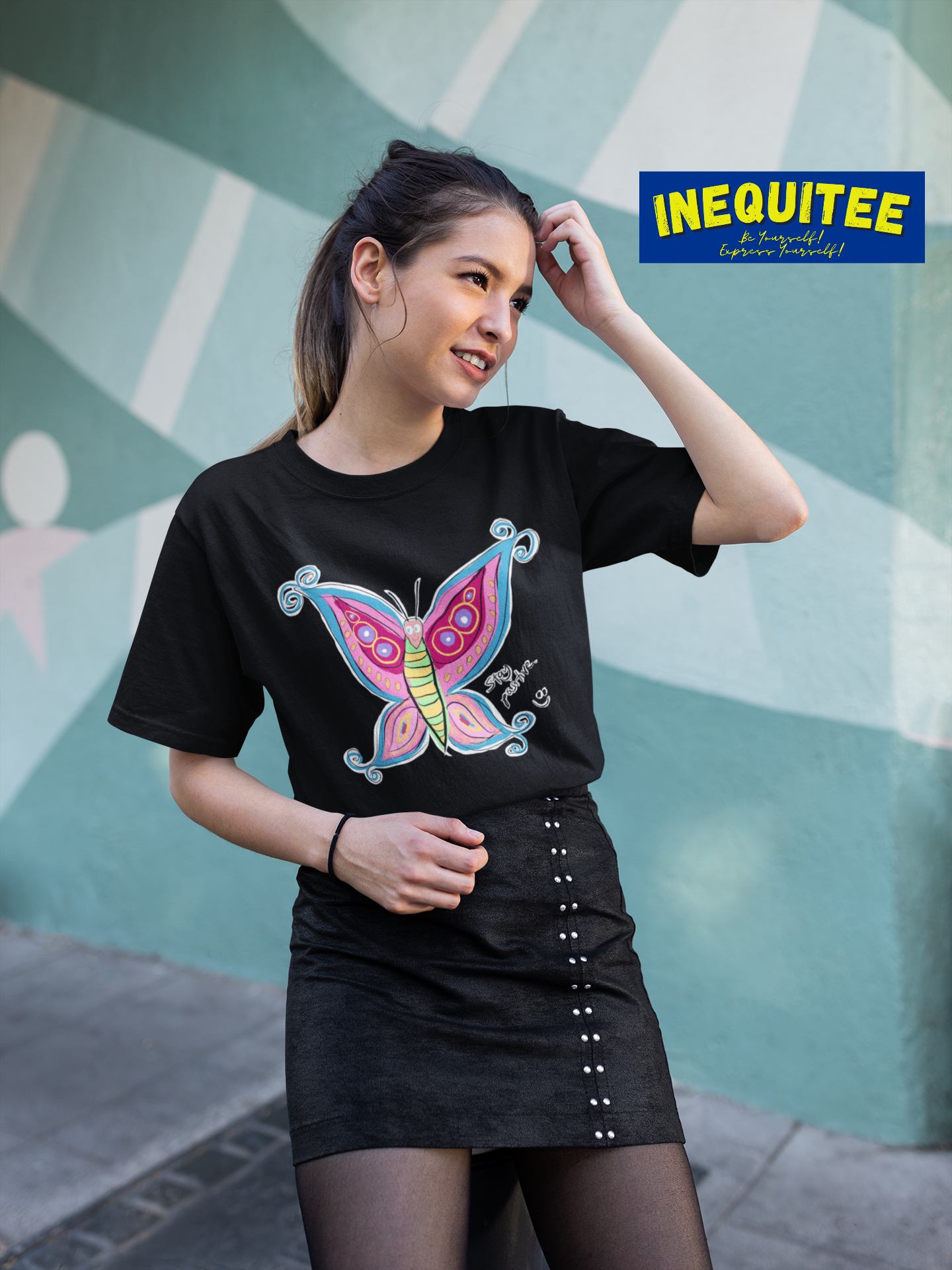 Positive Butterfly - Unisex Heavy Cotton Tee