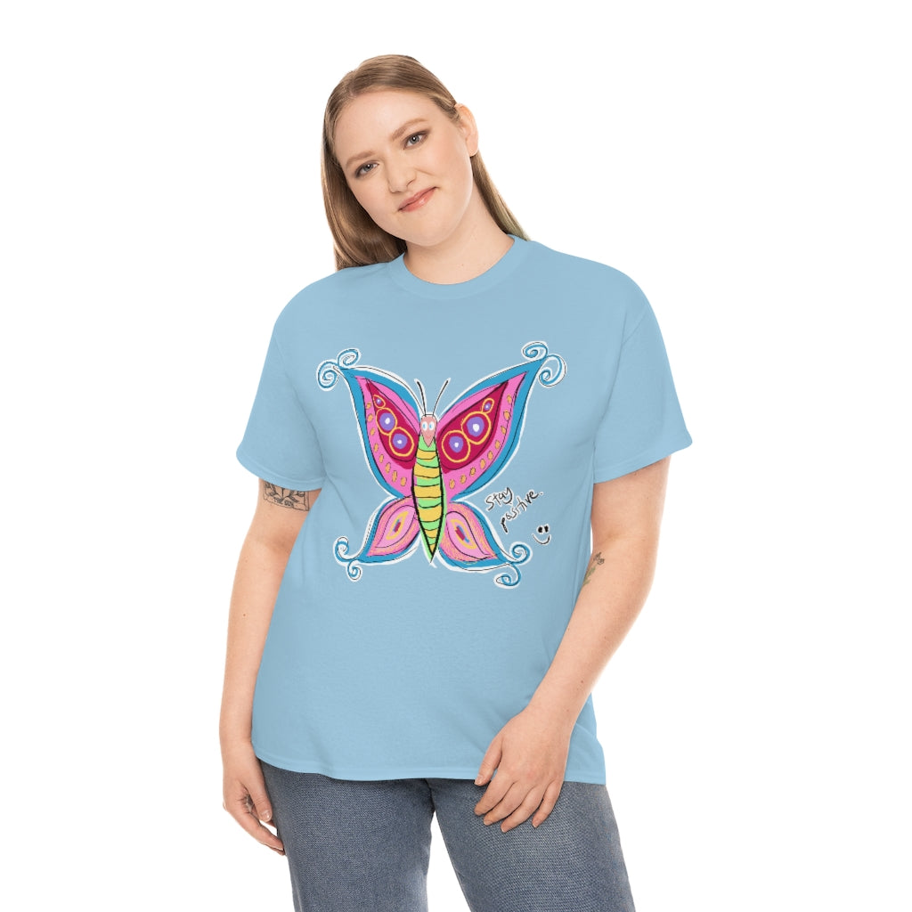 Positive Butterfly - Unisex Heavy Cotton Tee