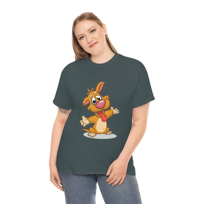 Cartoon Dog - little pupper - Unisex Heavy Cotton Tee