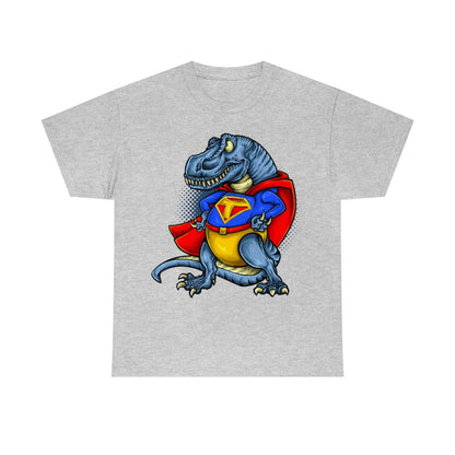 Cartoon Art - Super T-Rex - Unisex Heavy Cotton Tee