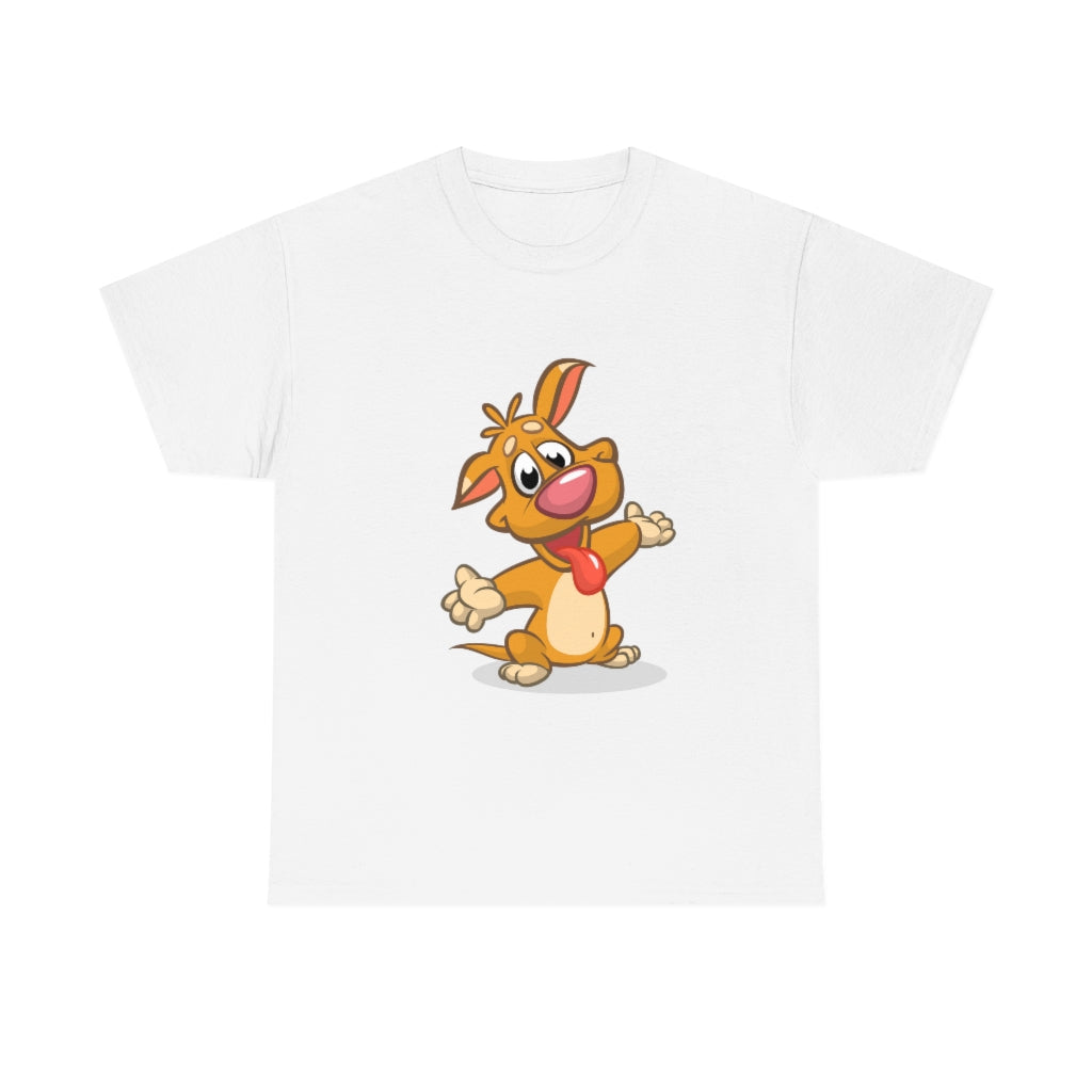 Cartoon Dog - little pupper - Unisex Heavy Cotton Tee