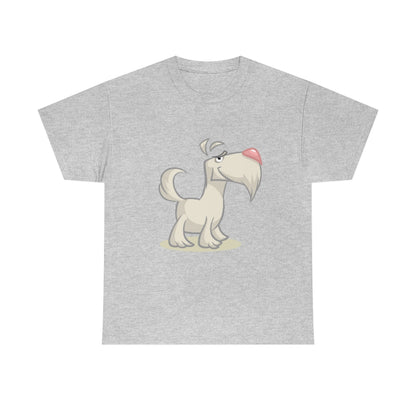 Cartoon Dog - Schnauzer - Unisex Heavy Cotton Tee