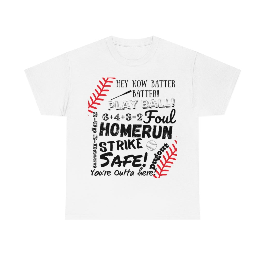 Baseball/Softball Jargon - Unisex Cotton Tee