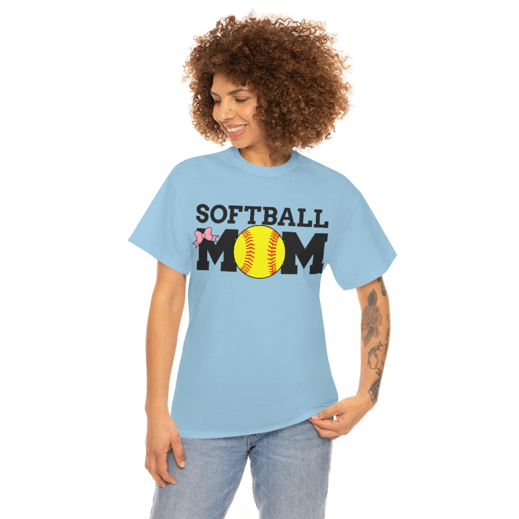 Softball MOM  - Unisex Cotton Tee