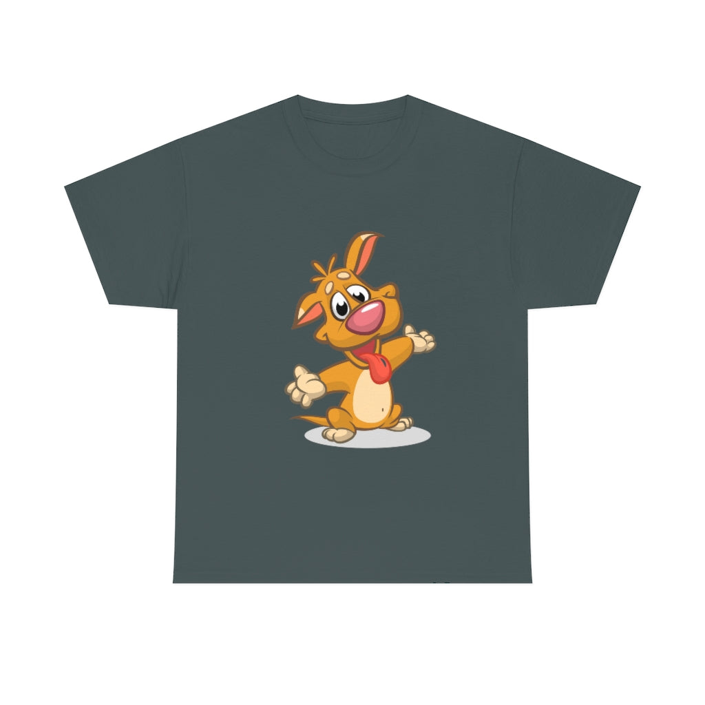 Cartoon Dog - little pupper - Unisex Heavy Cotton Tee