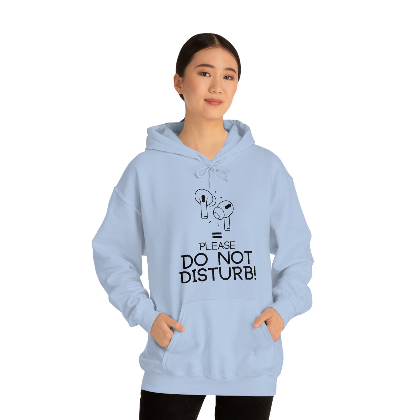 Earphone equals Do Not Disturb - Unisex Heavy Blend™ Hooded Sweatshirt