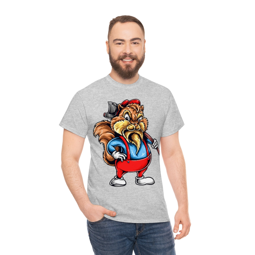 Cartoon Art Series - Chip the Lumberjack - Unisex Heavy Cotton Tee