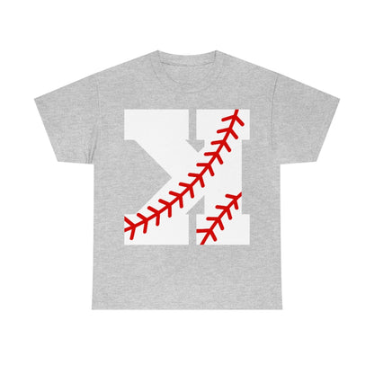 Backwards K - Strikeout - Baseball - Unisex Cotton Tee