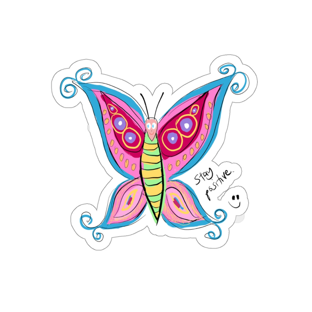 Positive Butterfly - Kiss-Cut Stickers