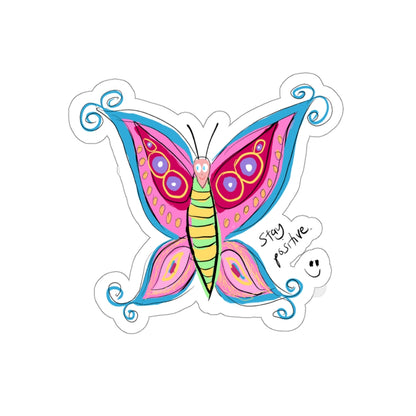 Positive Butterfly - Kiss-Cut Stickers