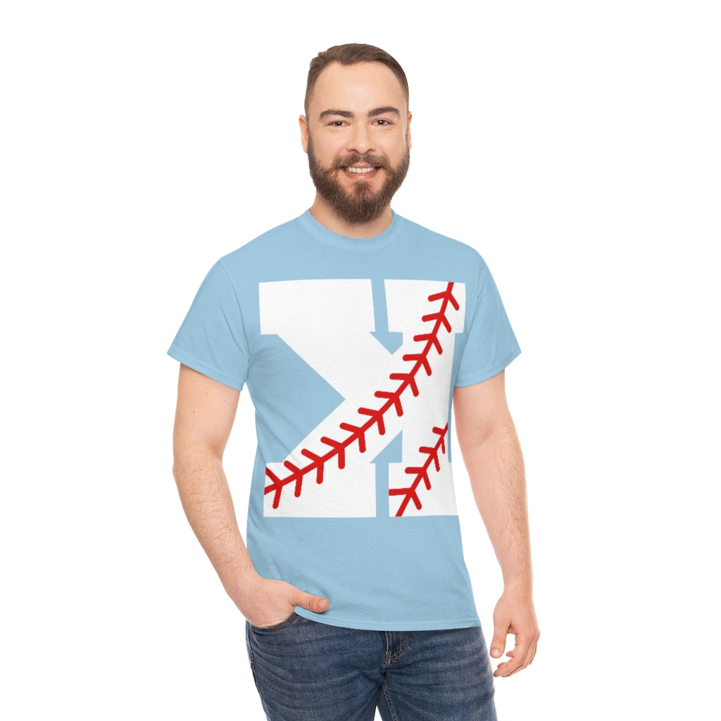 Backwards K - Strikeout - Baseball - Unisex Cotton Tee