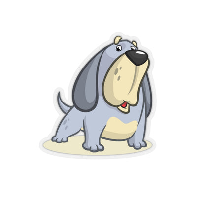 Cartoon Dog Big Grey - Kiss-Cut Stickers