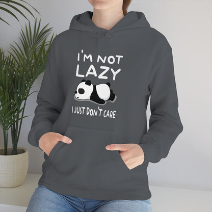 I'm Not Lazy Panda - Unisex Heavy Blend™ Hooded Sweatshirt