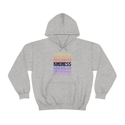 Kindness Repeating Rainbow - Rainbow -Unisex Heavy Blend™ Hooded Sweatshirt