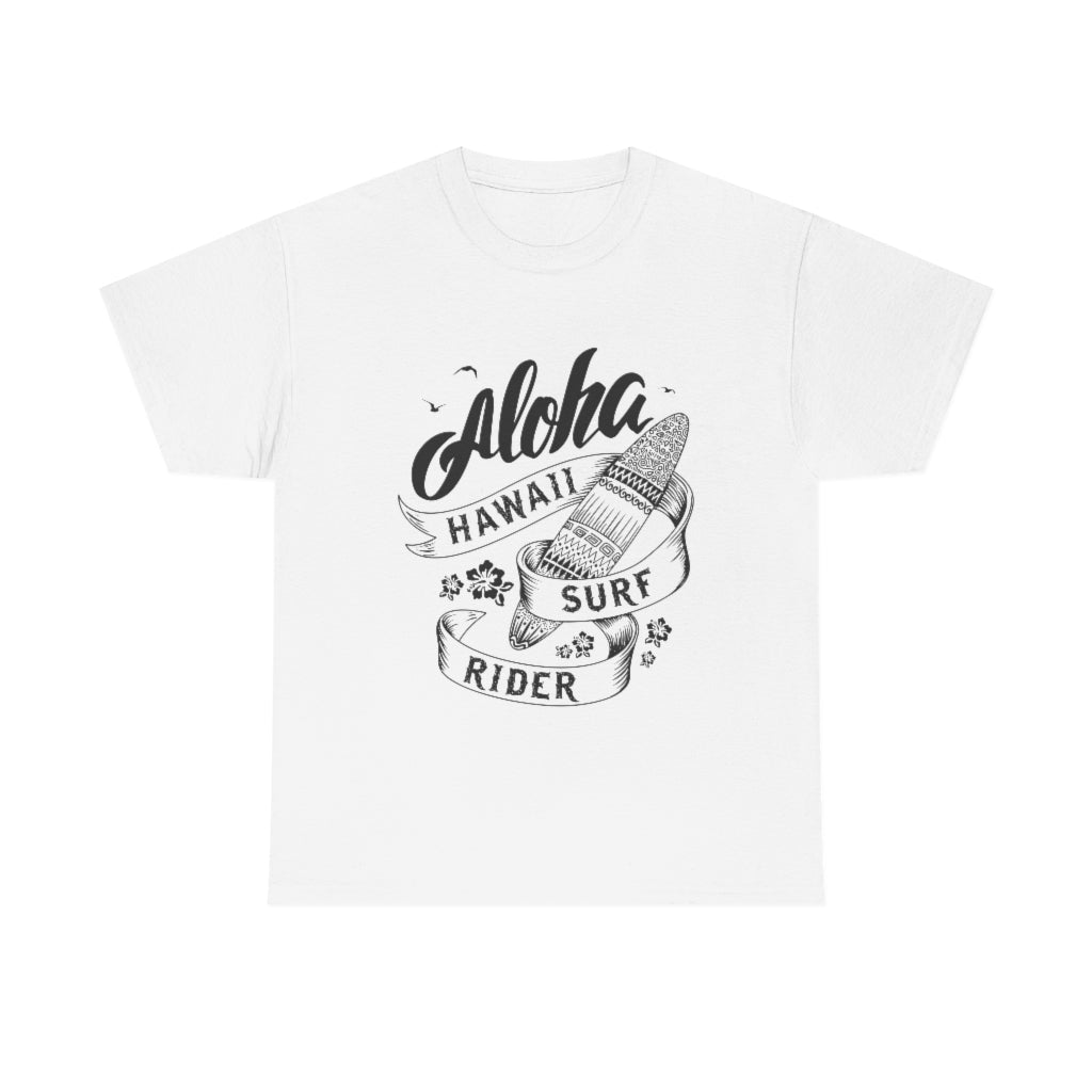 Aloha Hawaii Surf Rider - Unisex Heavy Cotton Tee