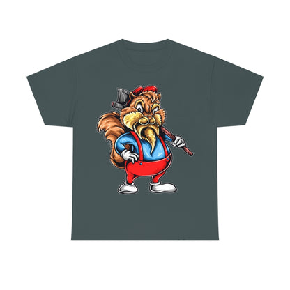 Cartoon Art Series - Chip the Lumberjack - Unisex Heavy Cotton Tee