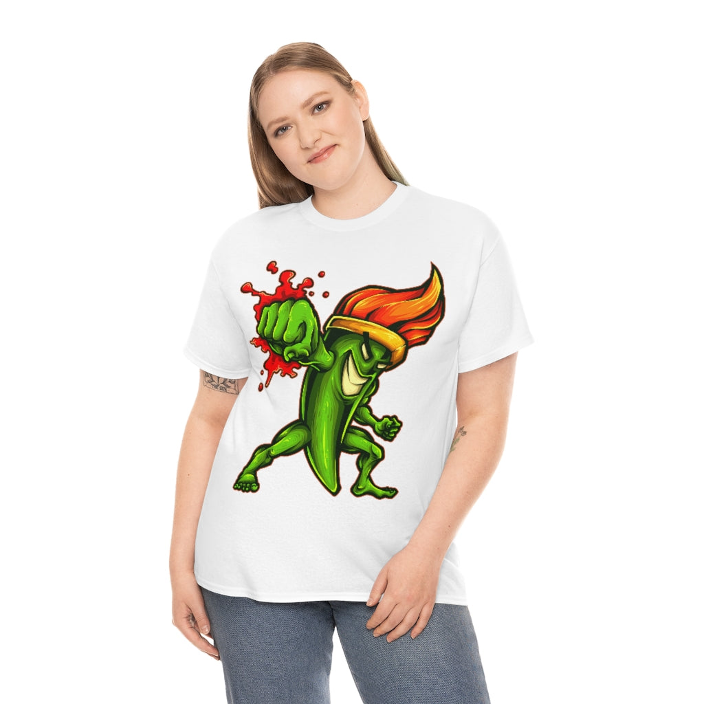 Cartoon Art - Fists of Fury Paintbrush - Unisex Heavy Cotton Tee