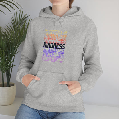 Kindness Repeating Rainbow - Rainbow -Unisex Heavy Blend™ Hooded Sweatshirt