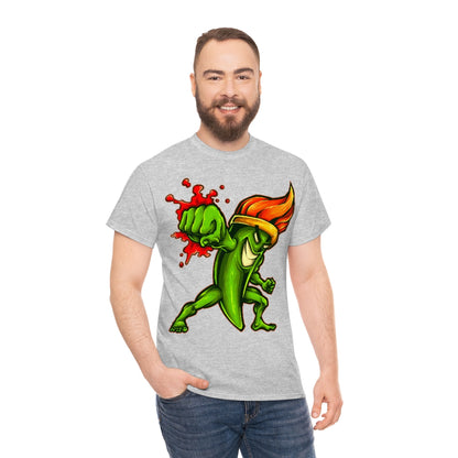 Cartoon Art - Fists of Fury Paintbrush - Unisex Heavy Cotton Tee