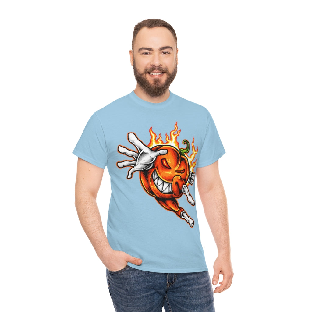 Cartoon Art - OP Pumpkin - Unisex Heavy Cotton Tee