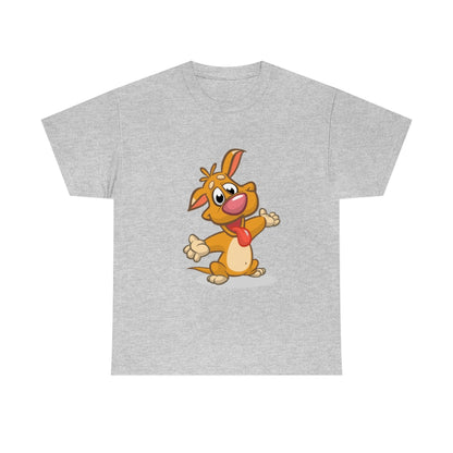 Cartoon Dog - little pupper - Unisex Heavy Cotton Tee