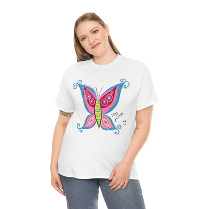 Positive Butterfly - Unisex Heavy Cotton Tee