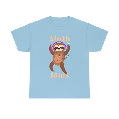 Sloth Jams - Unisex Heavy Cotton Tee