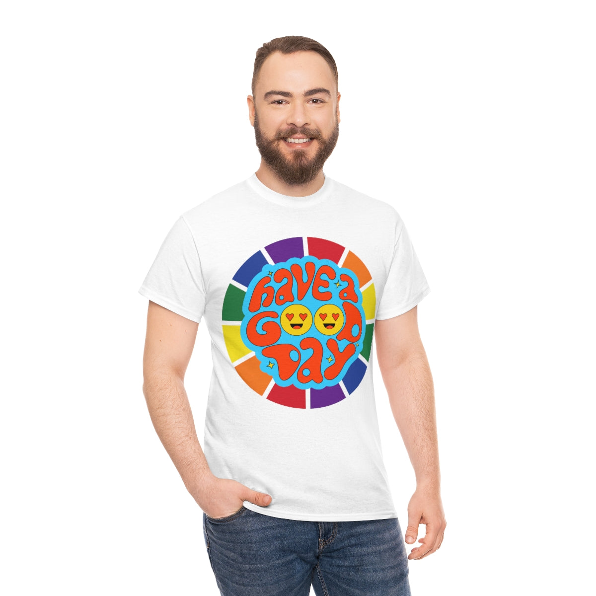 Have A Good Day - Retro - Unisex Heavy Cotton Tee