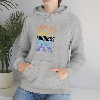 Kindness Repeating Rainbow - Rainbow -Unisex Heavy Blend™ Hooded Sweatshirt