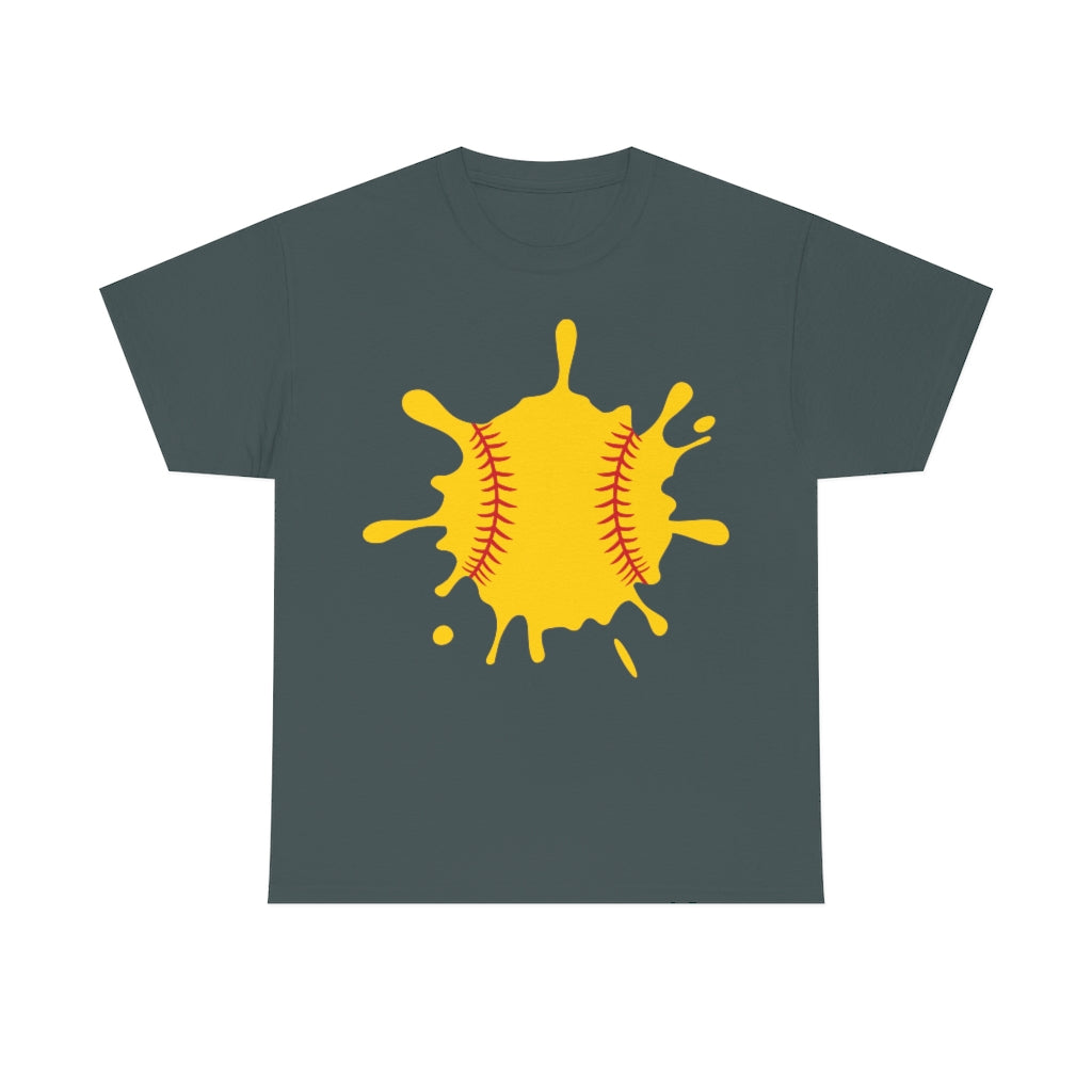 Softball SPLAT! - Unisex Cotton Tee