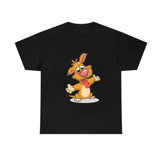 Cartoon Dog - little pupper - Unisex Heavy Cotton Tee