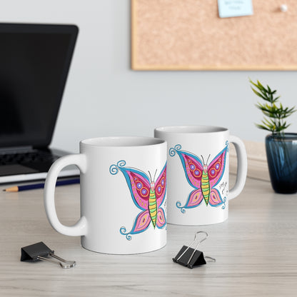 Positive Butterfly - Ceramic Mug 11oz