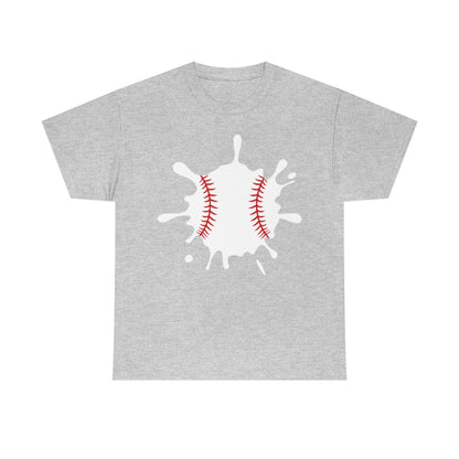 Baseball Splat - Big - Unisex Cotton Tee